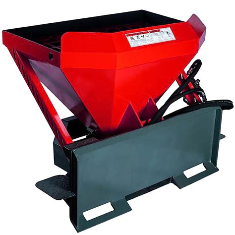 material spreader for skid steer|skid steer salt spreader.